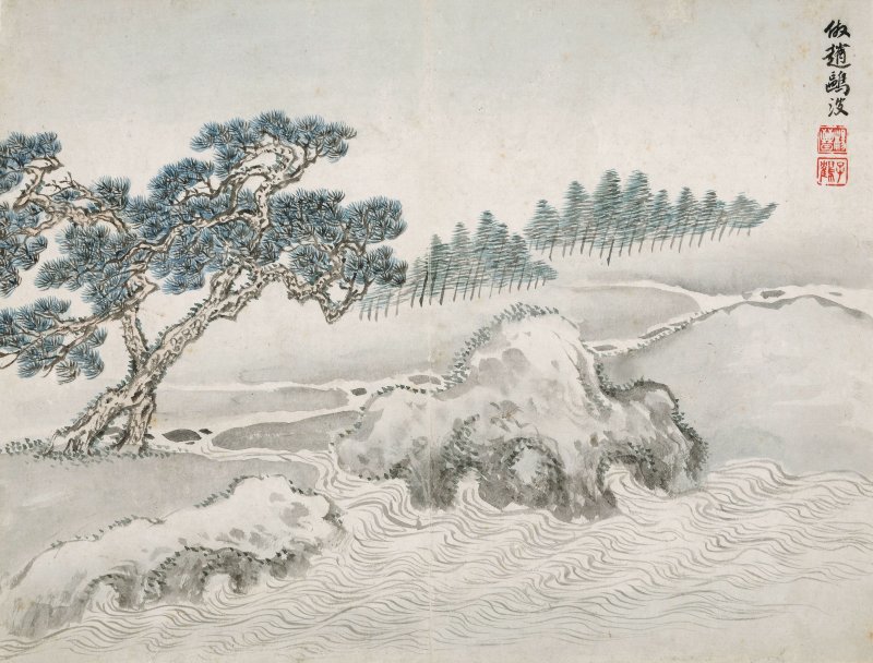 楊晉　臨古冊　 設色紙本　冊頁十開　一七一六年作 | YANG JIN (1644-1728) - 图6