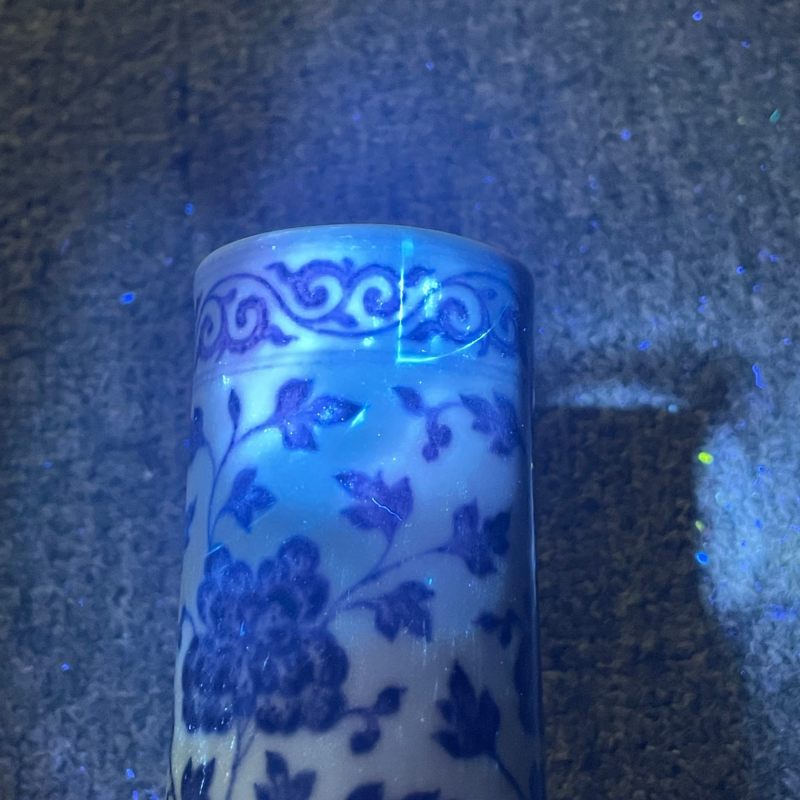 清乾隆 青花折枝花卉纹锥瓶 - 图25