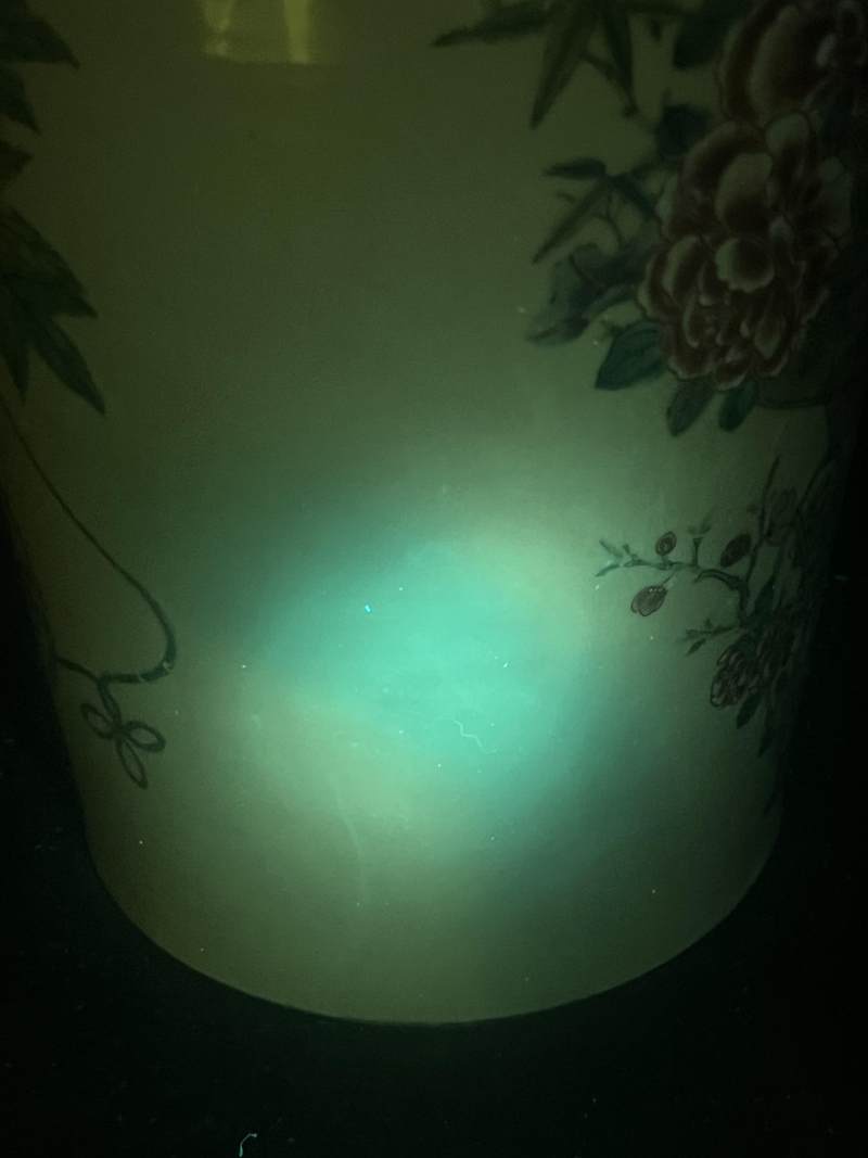 清雍正 粉彩篮花图棒槌瓶 - 图20