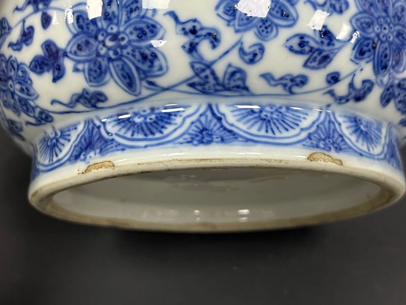 清中期 青花花卉纹壮罐 - 图12