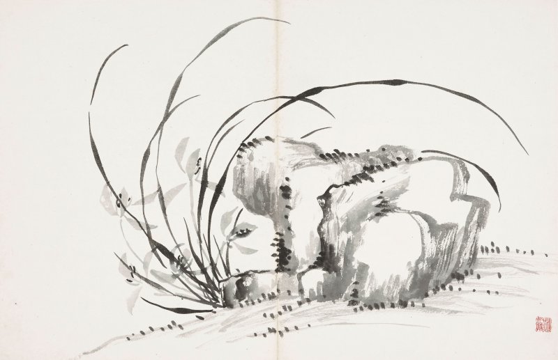 趙叔孺、沈尹默　書畫合璧冊　水墨、設色紙本　冊頁十二開 | ZHAO SHURU (1874-1945); SHEN YINMO (1887-1971) - 图26