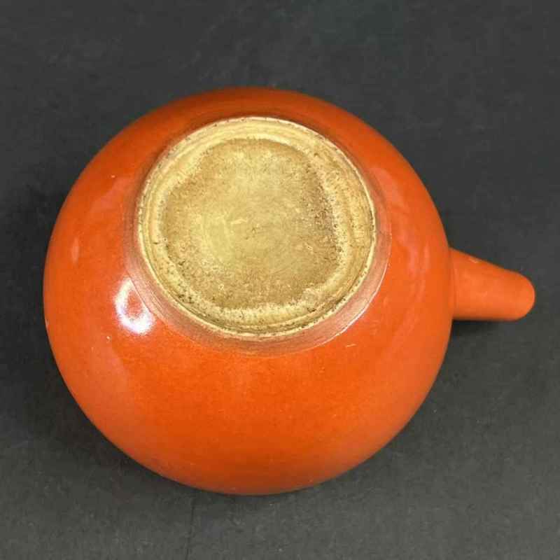 清同治 珊瑚红釉壶 - 图28