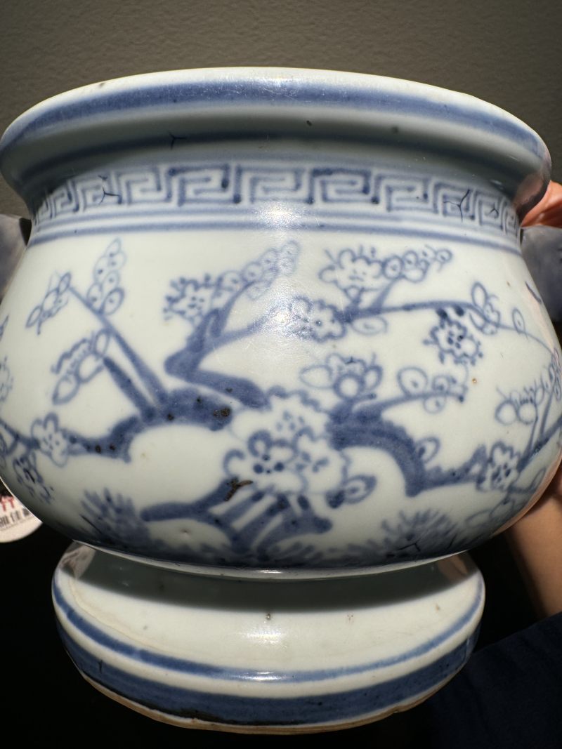 明空白期 青花花卉纹簋式炉 - 图14