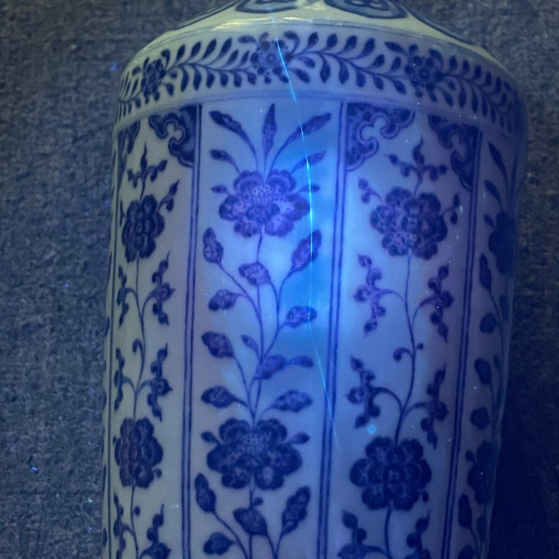 清乾隆 青花折枝花卉纹锥瓶 - 图27