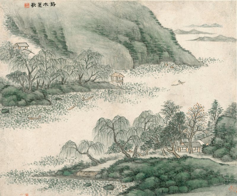 汪埜　洞庭六景　設色紙本　冊頁六開　一七四六年作 | WANG YE (18TH CENTURY) - 图6