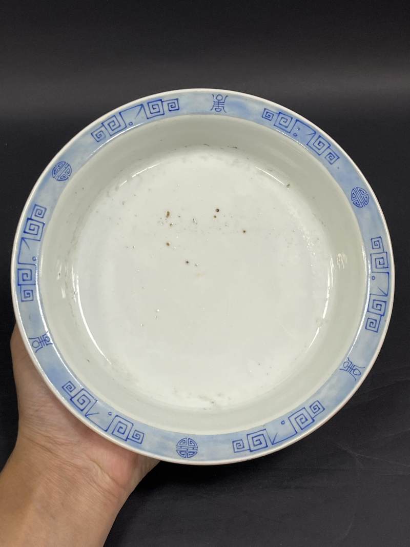 清晚期 黄地墨彩菊花纹花盆带奁一对 - 图30