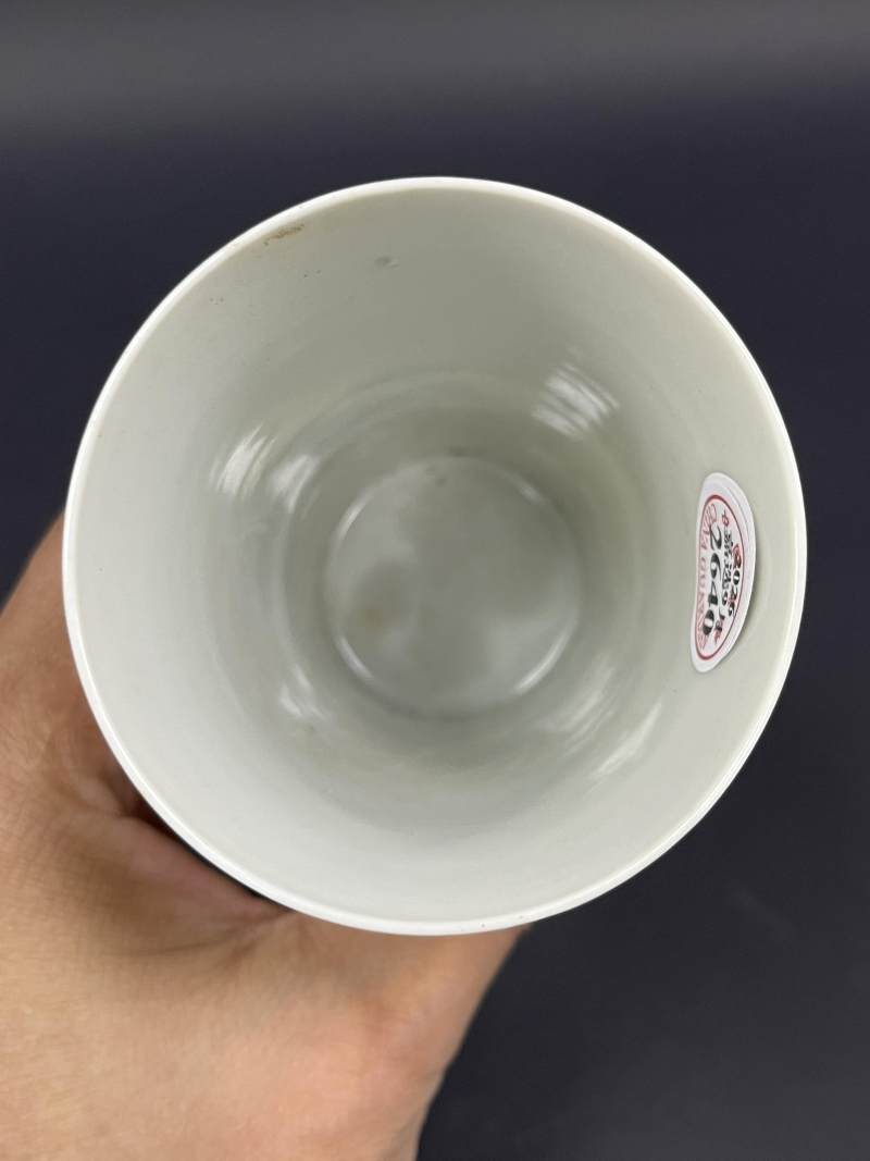 民国二十二年（1933年） 粉彩菊花纹杯 - 图6