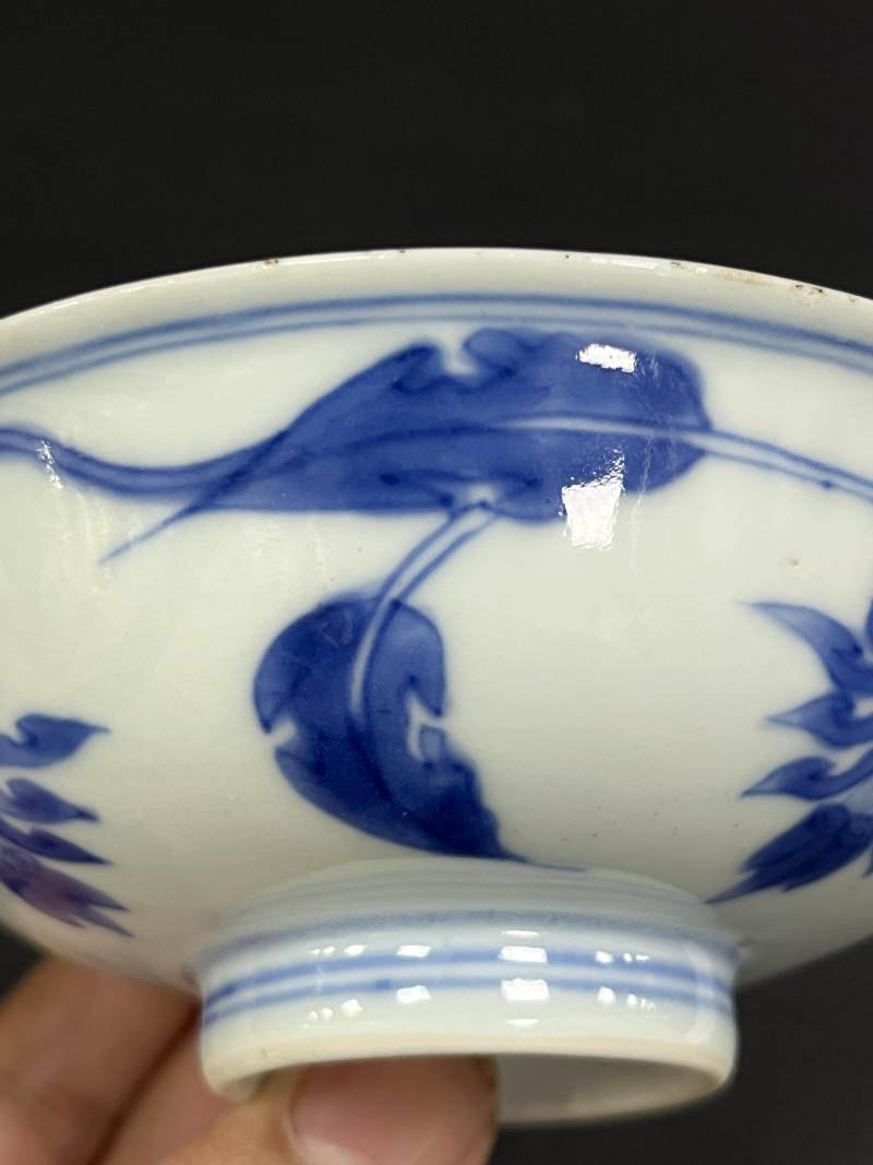 清雍正 青花缠枝莲纹小碗 - 图9