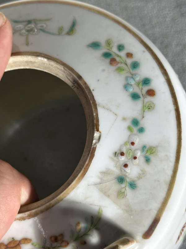 清晚期 墨彩喜鹊登梅茶壶 - 图12