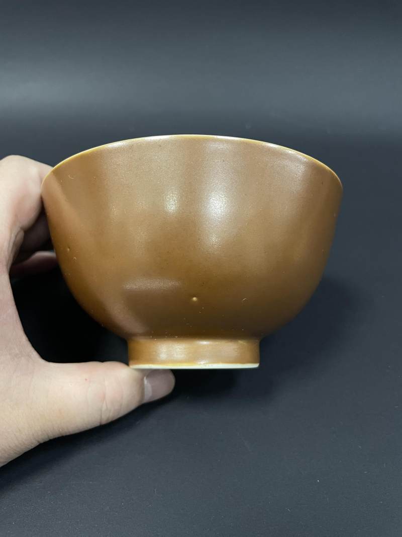 清光绪 紫金釉碗 - 图3