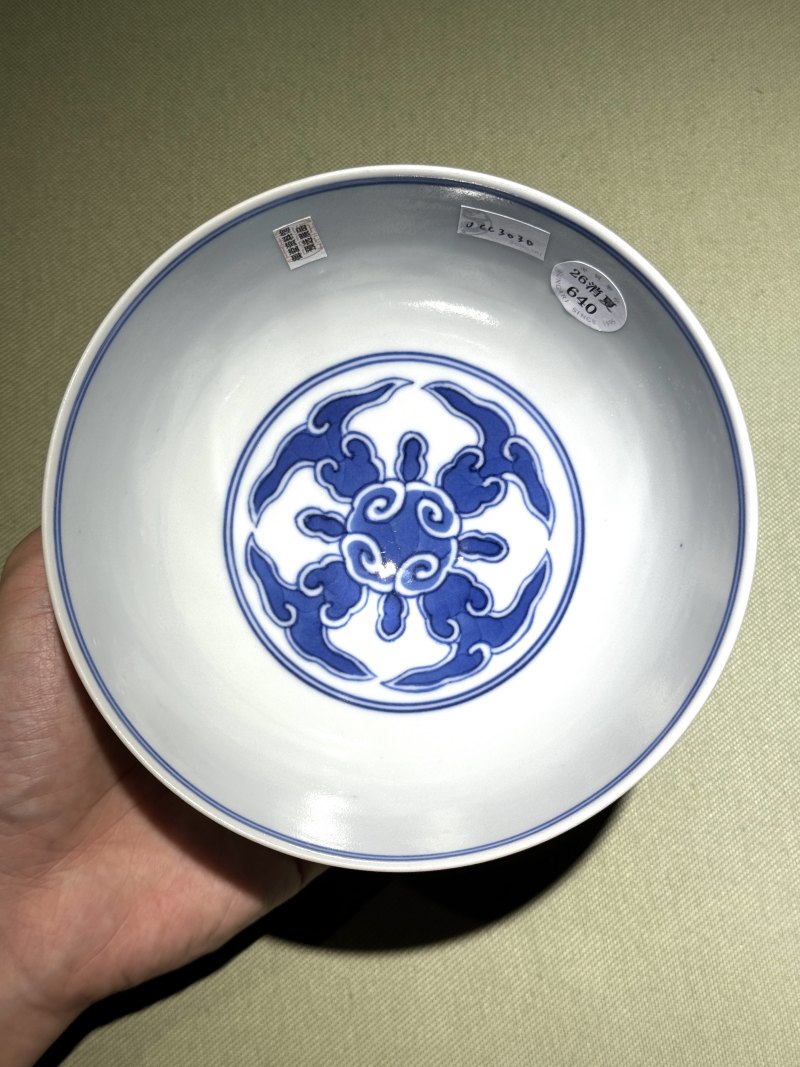 清道光 青花松竹梅岁寒三友纹碗 - 图19