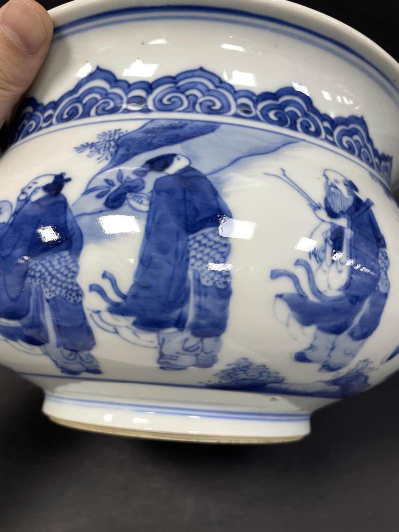 清康熙 青花八仙纹罗汉炉 - 图15