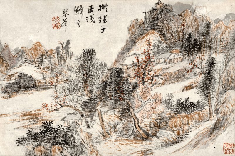 翟繼昌　摹古冊　設色紙本　冊頁八開　一八二〇年作 | ZHAI JICHANG (1770-1820) - 图16