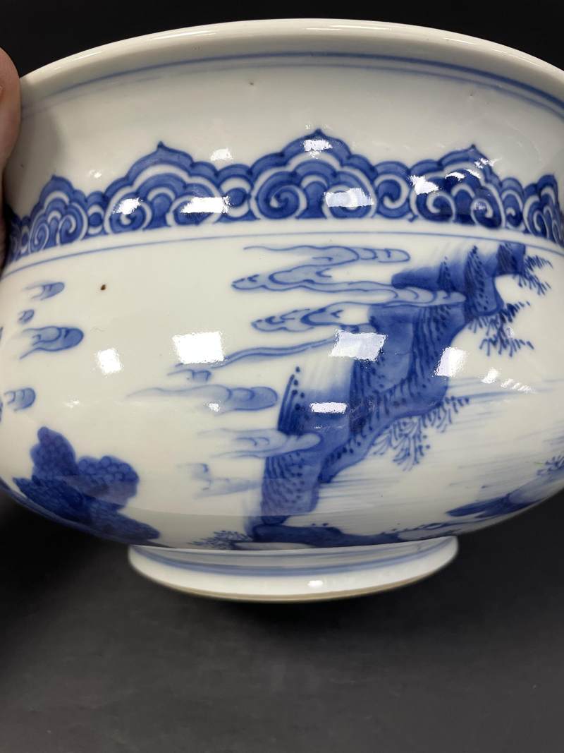 清康熙 青花八仙纹罗汉炉 - 图17