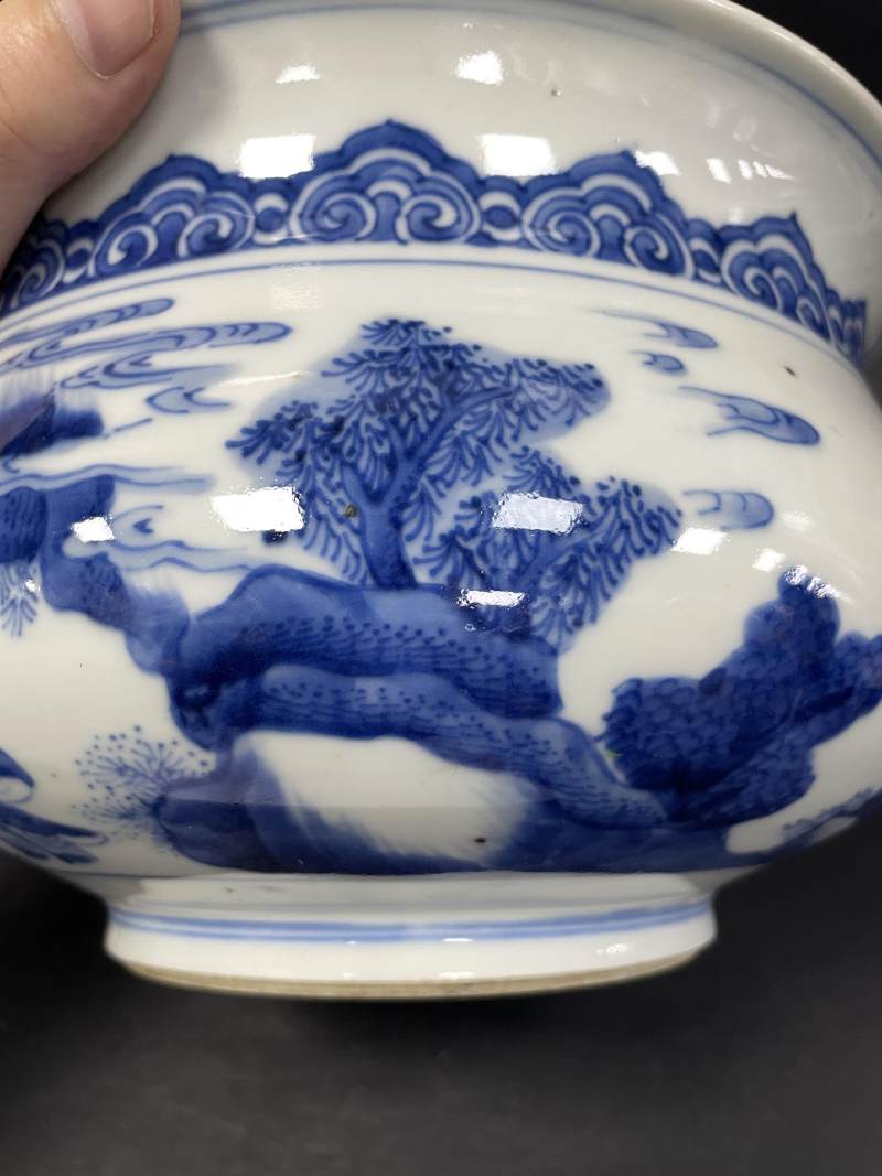 清康熙 青花八仙纹罗汉炉 - 图18