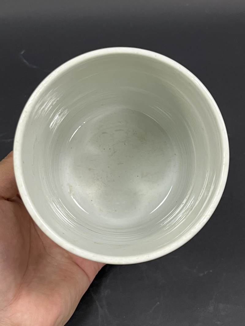清早期 五彩花鸟纹笔筒 - 图6