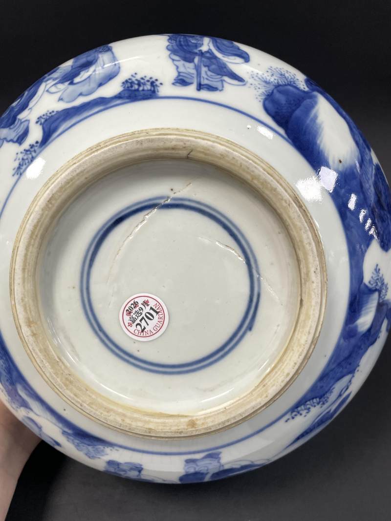 清康熙 青花八仙纹罗汉炉 - 图19