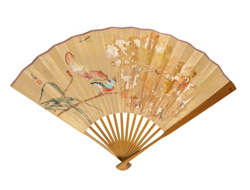 王雪濤　雙面繪扇　設色金箋、設色紙本　成扇　一九四三年作 | WANG XUETAO (1903-1982) - 图5