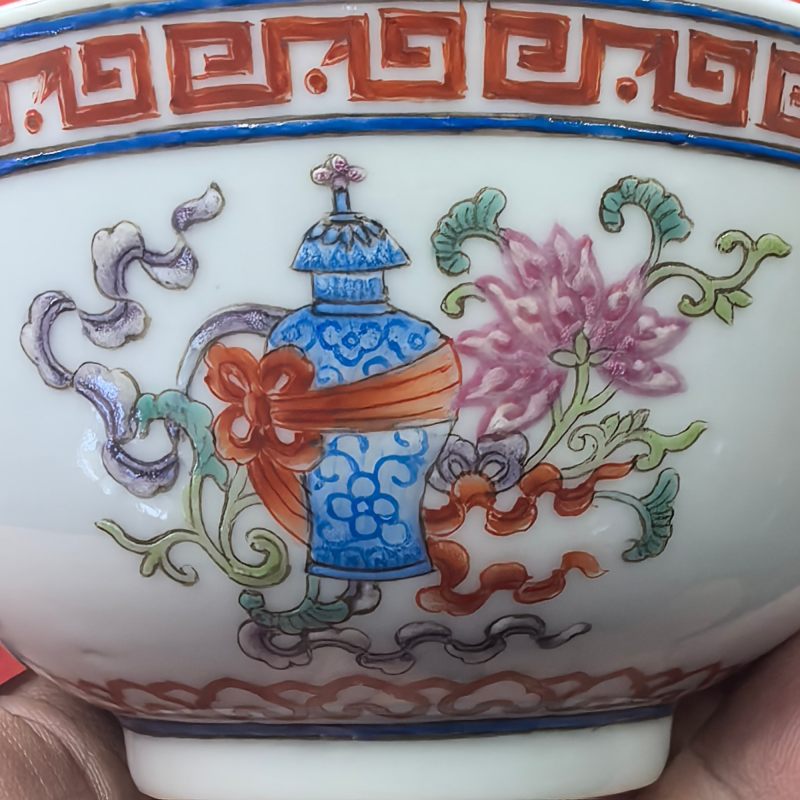 清光绪 粉彩八宝纹碗 - 图10