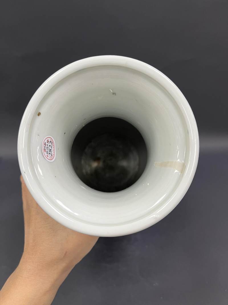 清康熙 洒蓝釉棒槌瓶 - 图5