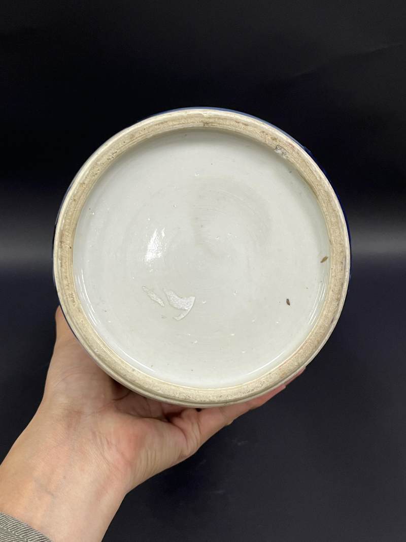 清康熙 青花山水人物纹棒槌瓶 - 图8