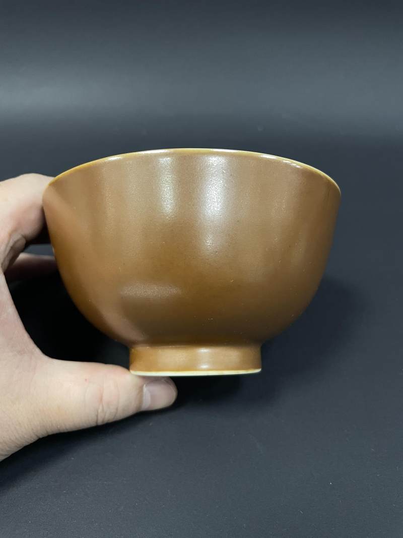 清光绪 紫金釉碗 - 图4