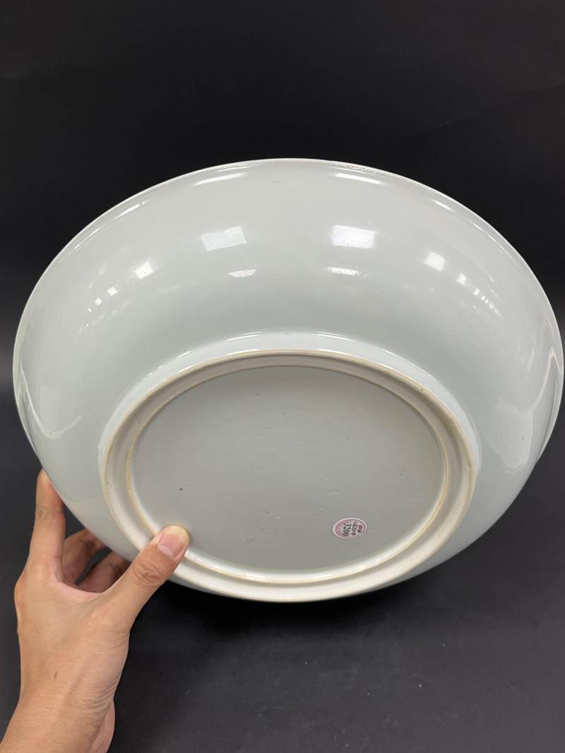 清康熙 青花海屋添筹图大盘 - 图3