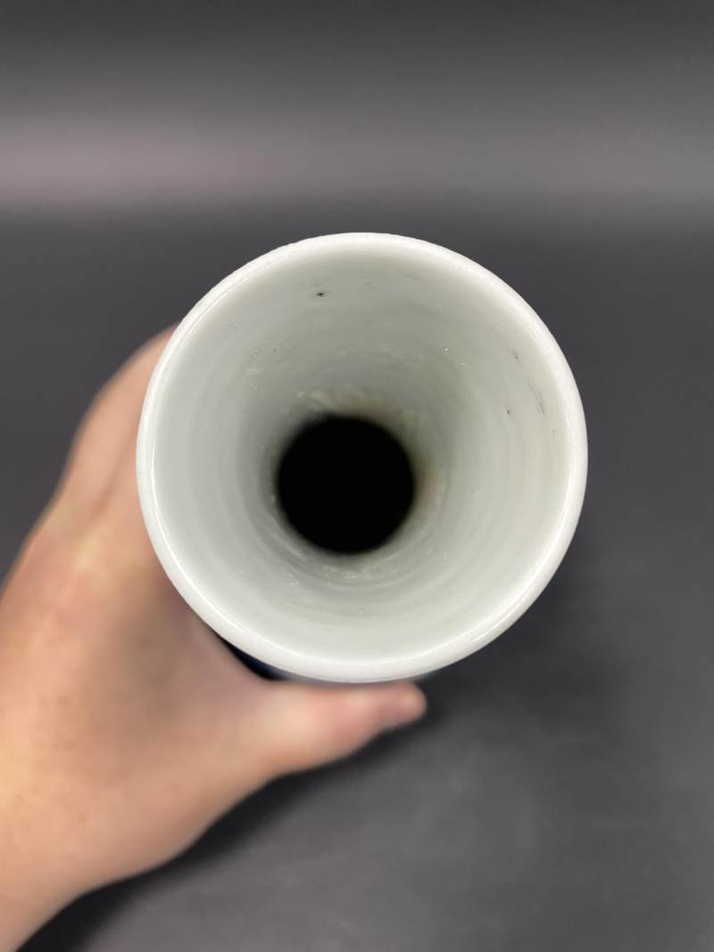 清康熙 青花四美图瓶 - 图7