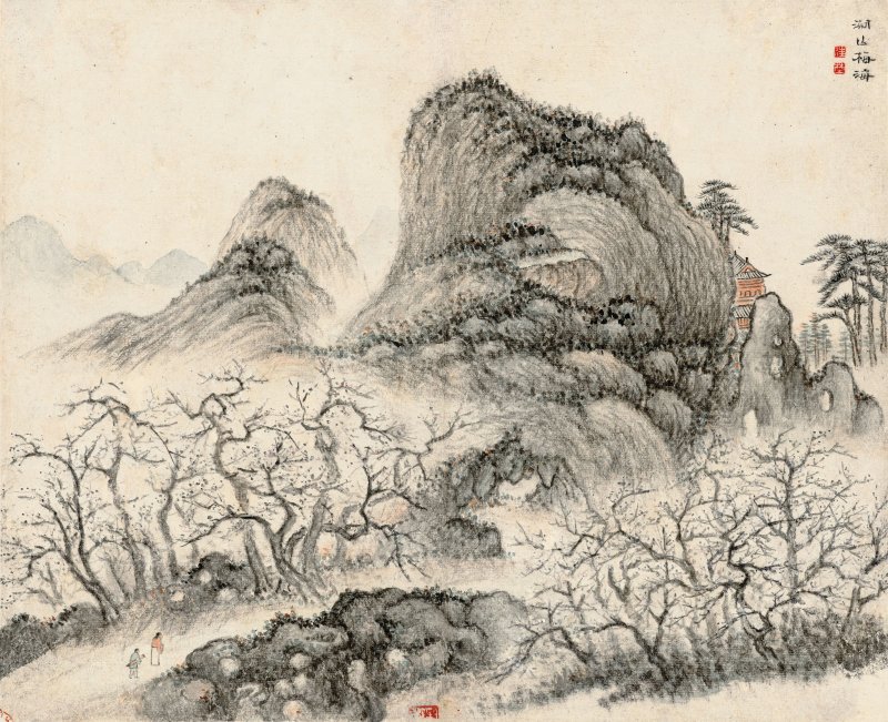 汪埜　洞庭六景　設色紙本　冊頁六開　一七四六年作 | WANG YE (18TH CENTURY) - 图9