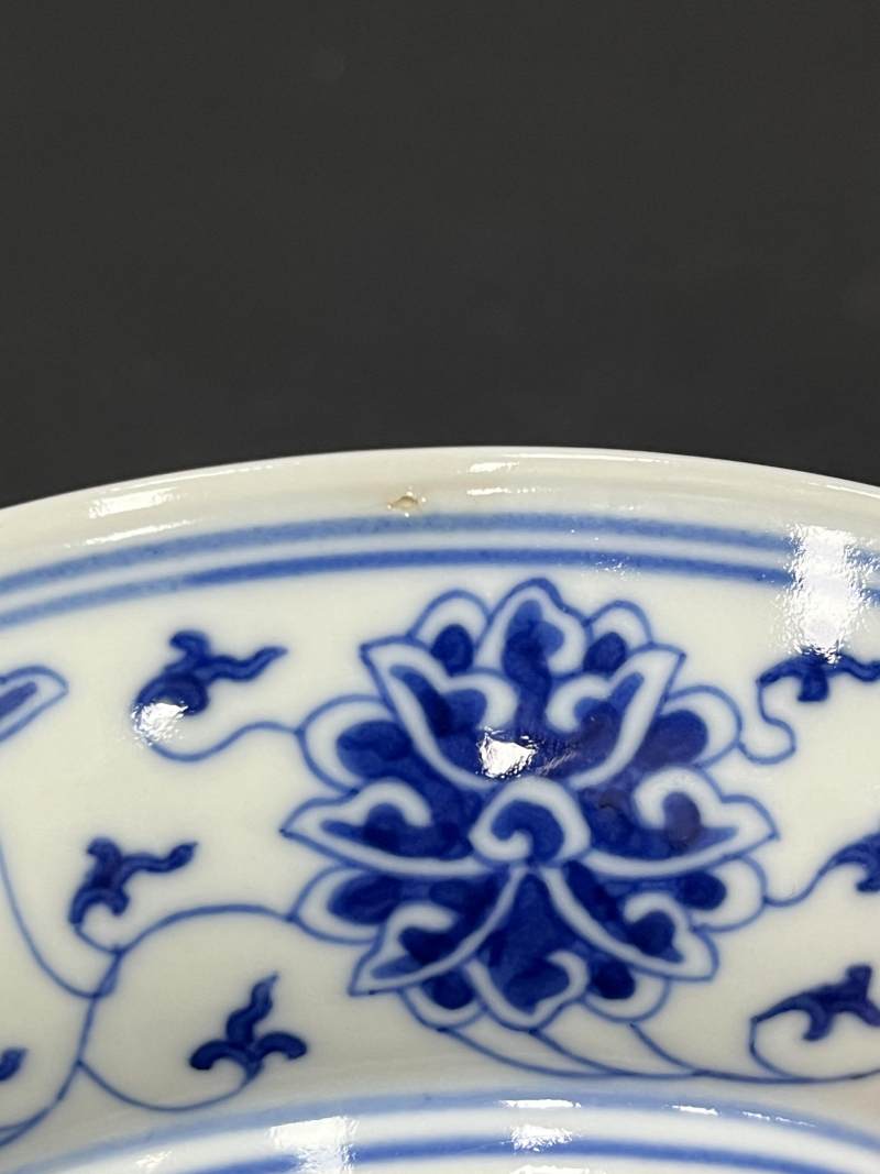 清光绪 青花缠枝莲纹盘 - 图11