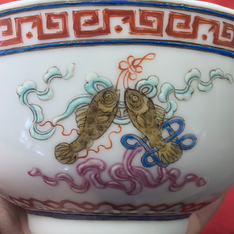 清光绪 粉彩八宝纹碗 - 图11
