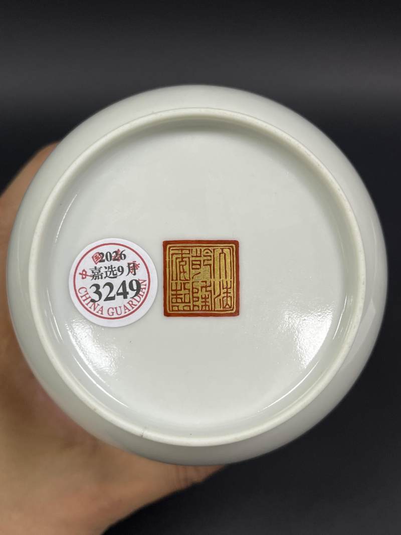 民国 粉彩八蛮进宝图灯笼瓶 - 图8