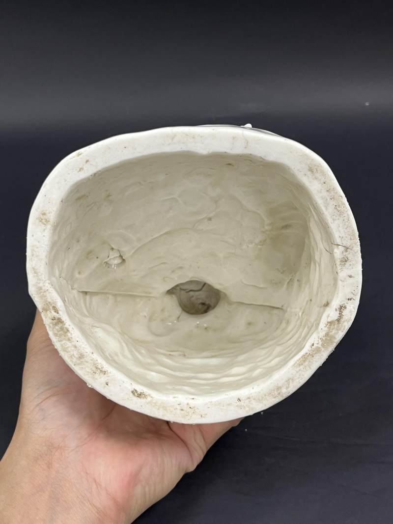 清 德化窑白釉弥勒像 - 图6