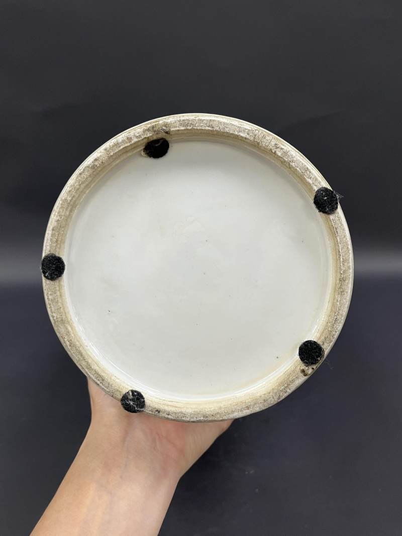 清晚期 粉彩花鸟纹大瓶 - 图9