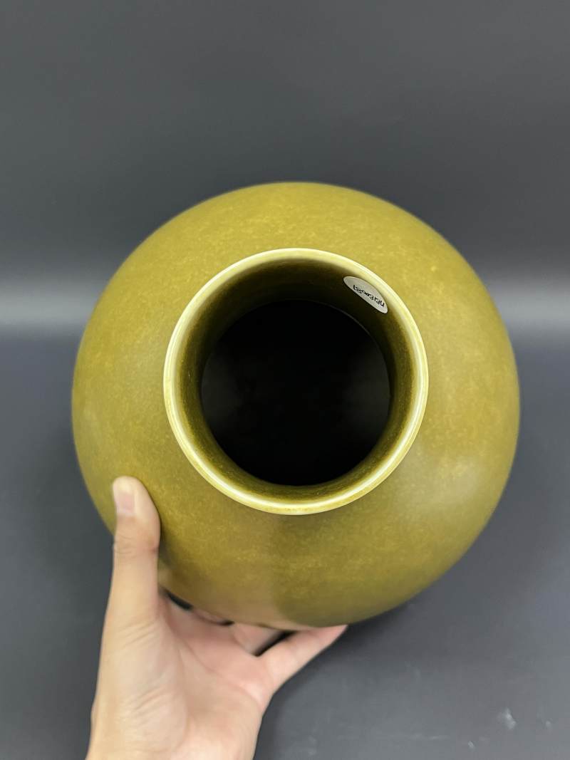 清光绪 茶叶末釉荸荠瓶 - 图5