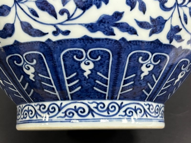 清光绪 青花缠枝莲纹赏瓶 - 图14