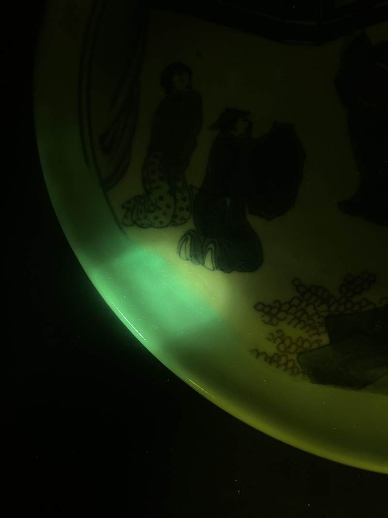 清康熙 青花釉里红折桂图大盘 - 图13