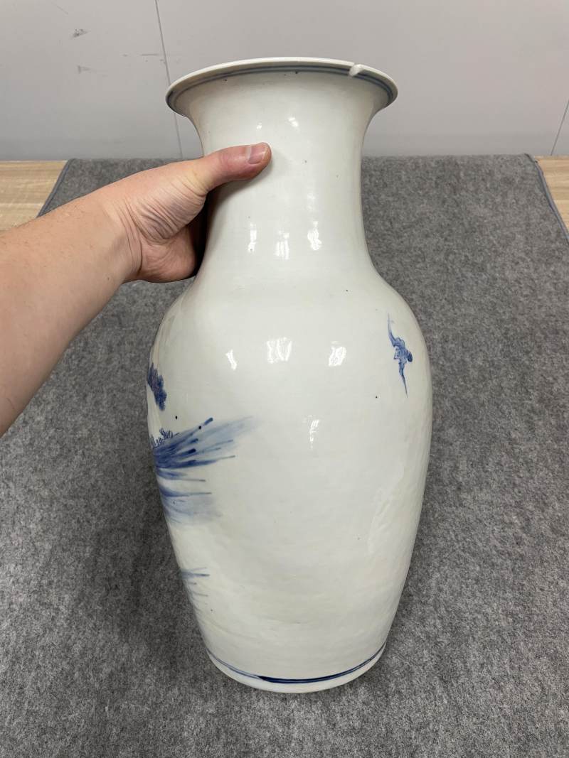清中期 青花神仙人物纹瓶 - 图5
