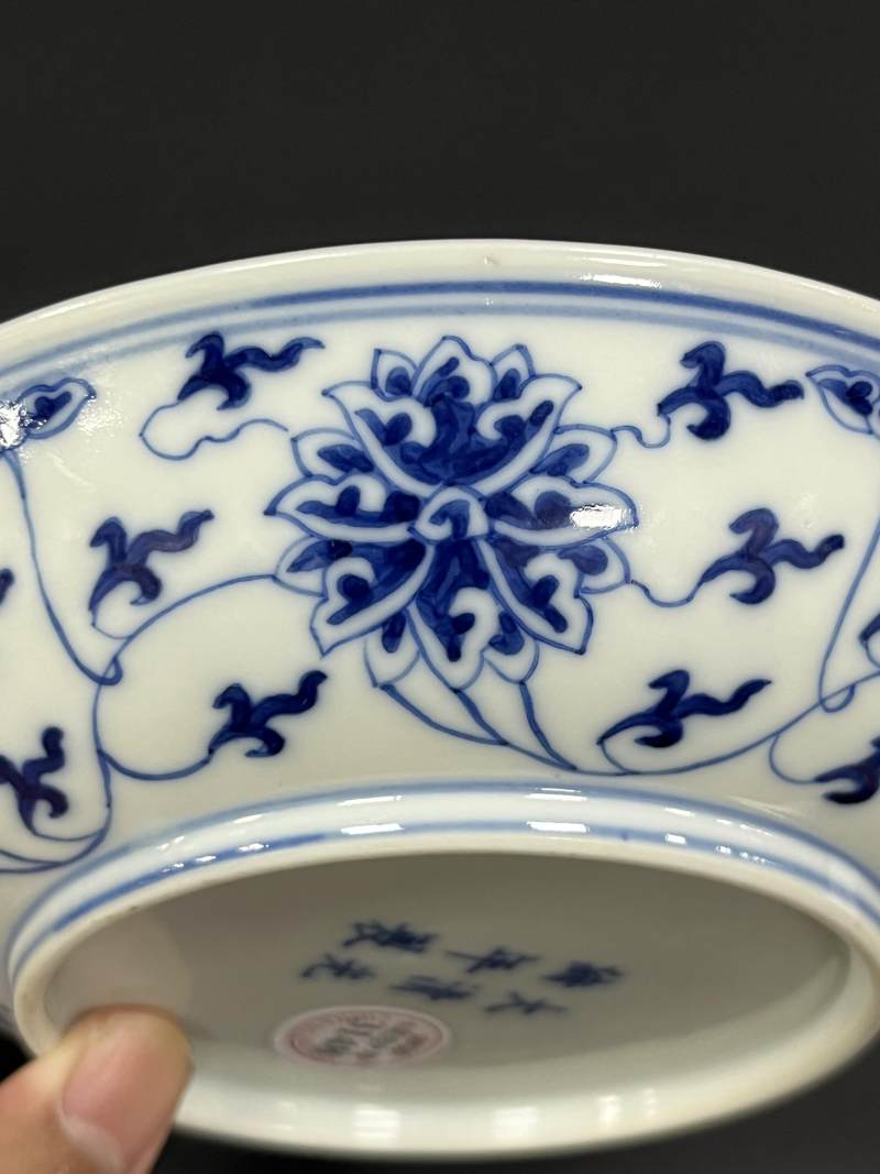 清光绪 青花缠枝莲纹盘 - 图9