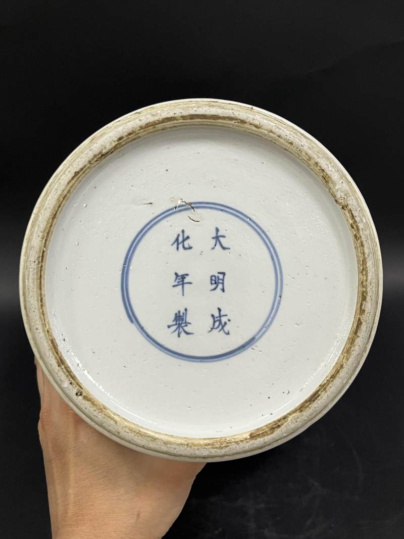 清康熙 斗彩四妃十六子图将军罐 - 图9