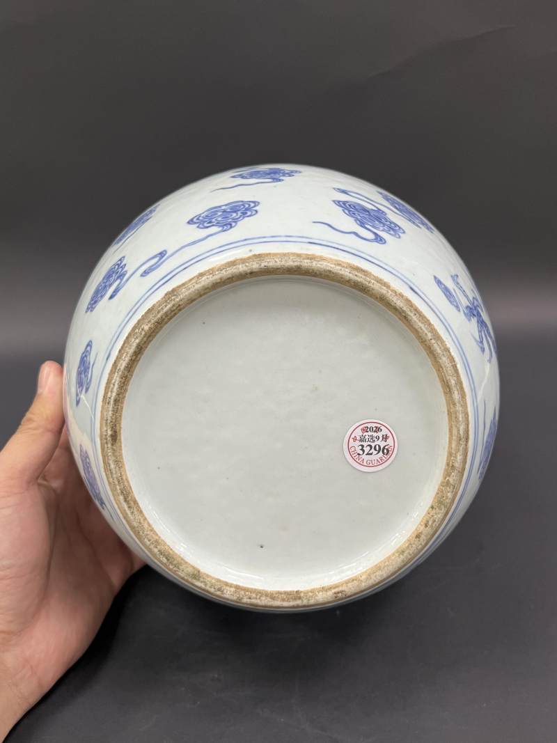 清雍正-乾隆 青花云龙纹小天球瓶 - 图7