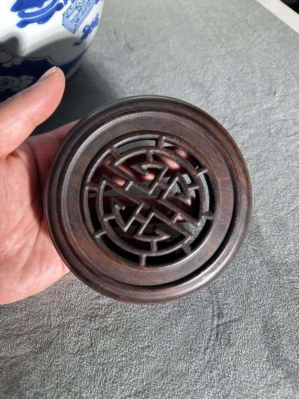 清康熙 青花冰梅开窗博古纹罐 - 图14