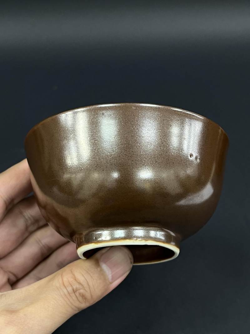 清中期 紫金釉小碗一对 - 图8