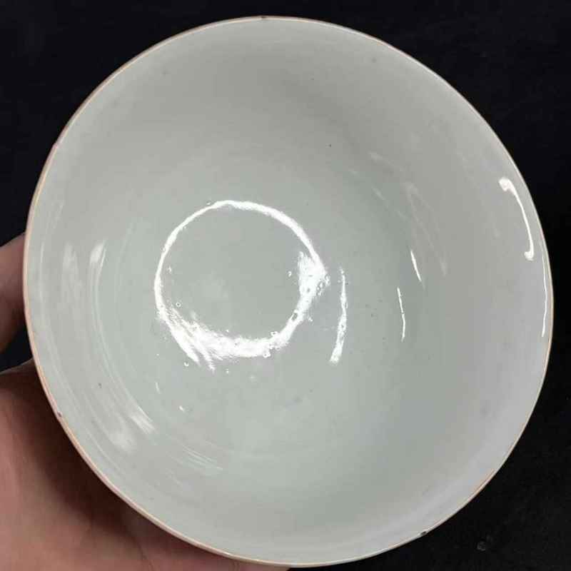 清光绪 粉彩百花不落地纹碗一对 - 图27