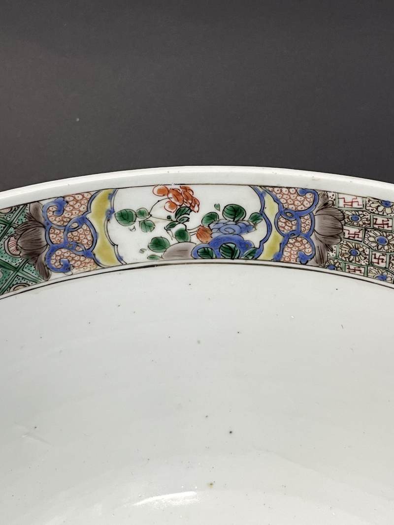 清康熙 五彩花鸟纹大碗 - 图11