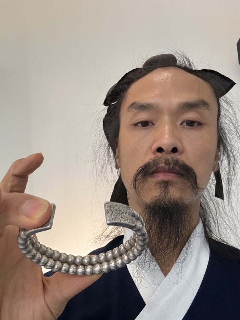 明 双股连珠正面龙纹手镯 - 图10