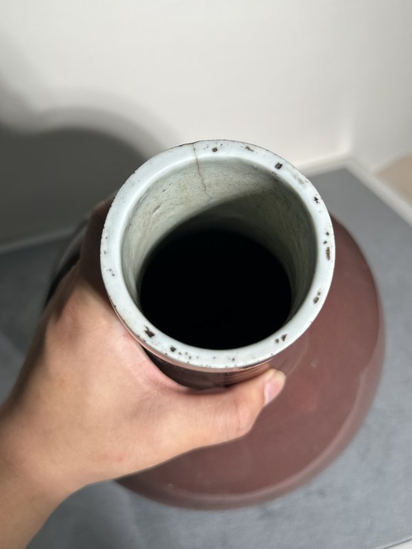 清中期 均红釉荸荠瓶 - 图17