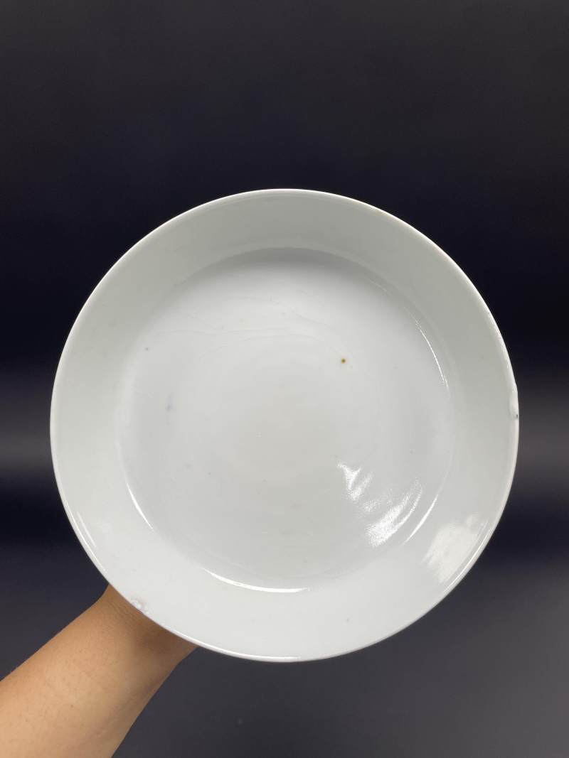 清中期 天蓝釉高足盘 - 图7