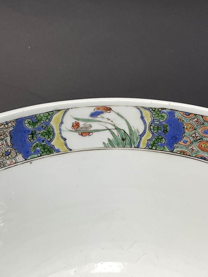 清康熙 五彩花鸟纹大碗 - 图12
