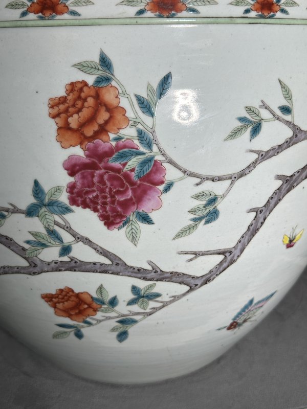 清中期 粉彩花卉鱼缸 - 图10